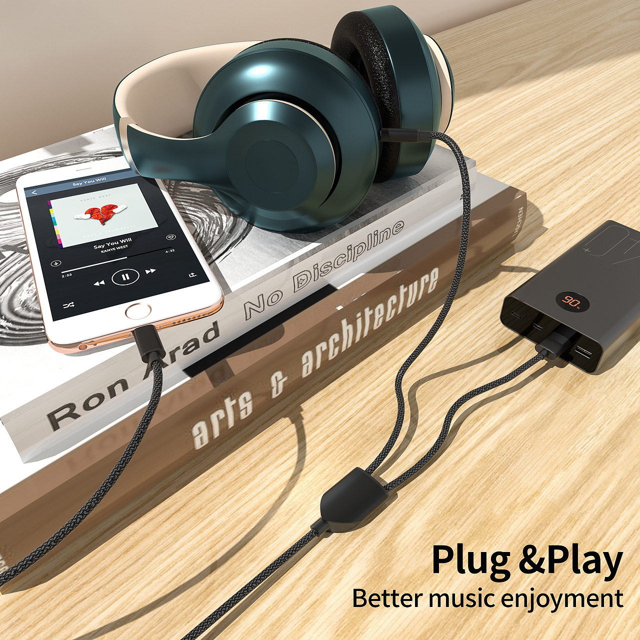 音频线亚马逊主图A+