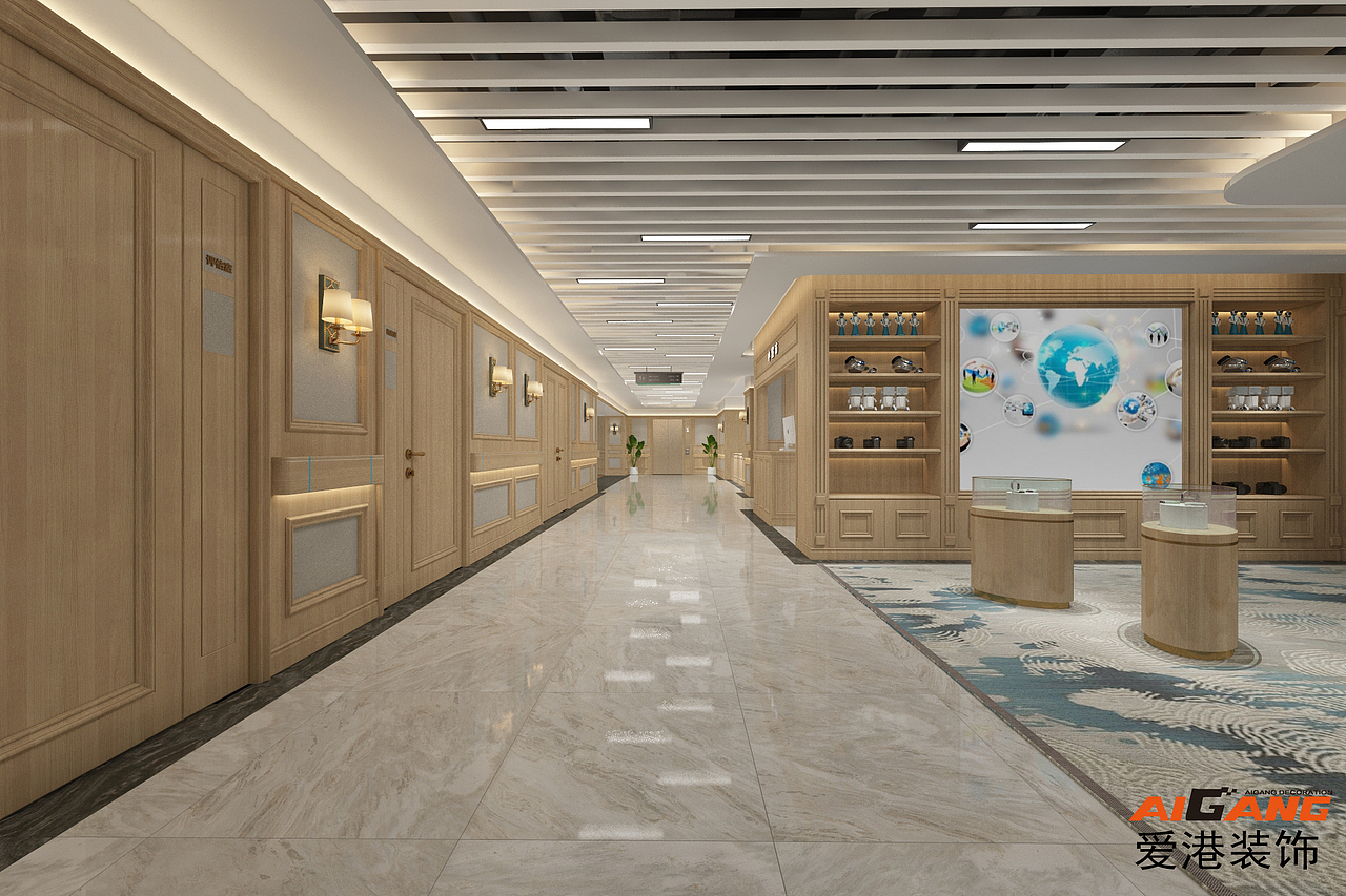 重庆合展养老院装修|医养护理部规划设计|爱港装饰案例|部分效果图