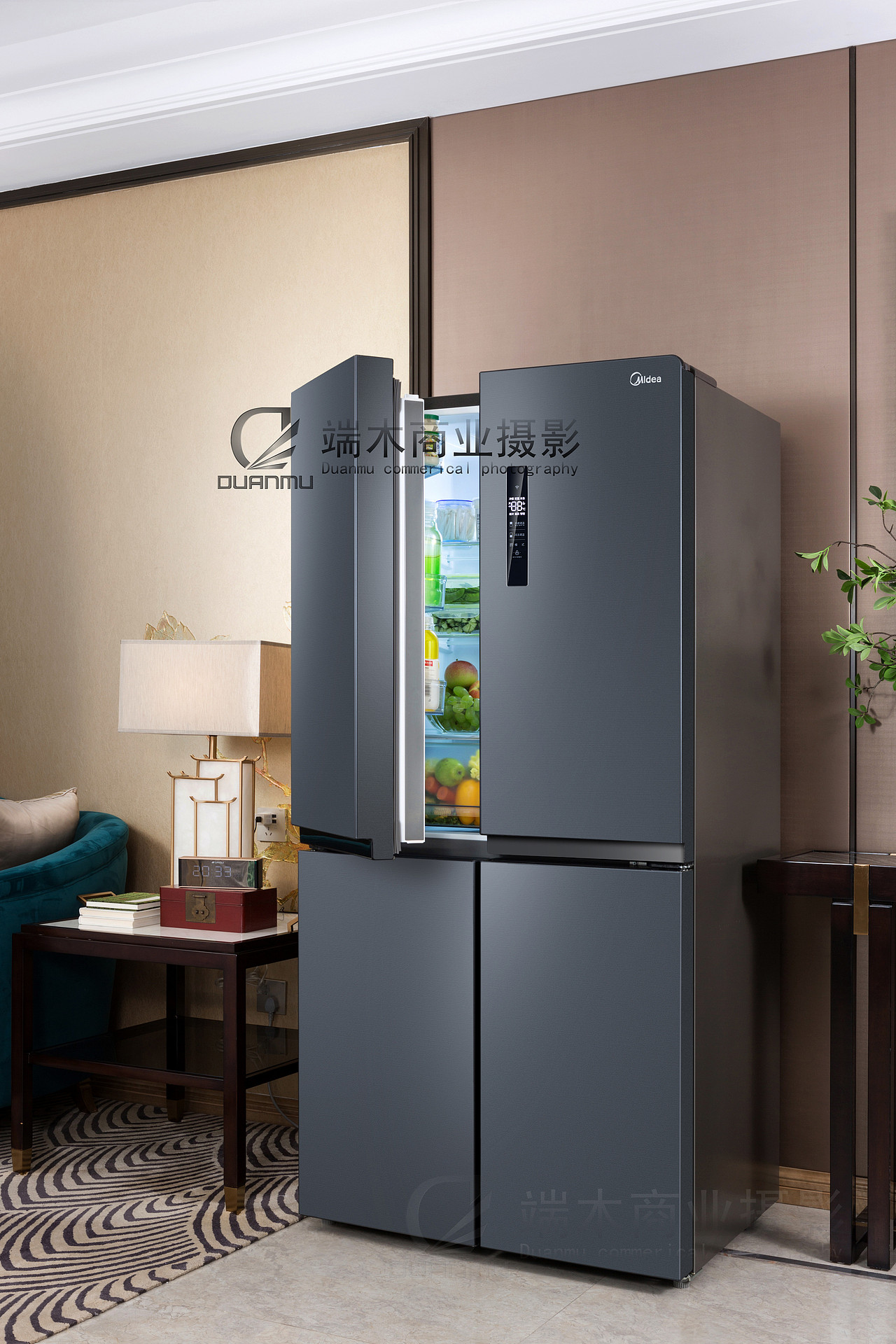 家电摄影美的冰箱