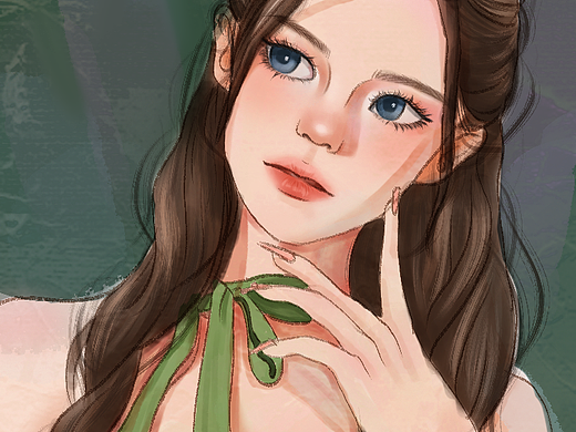 思考的女孩