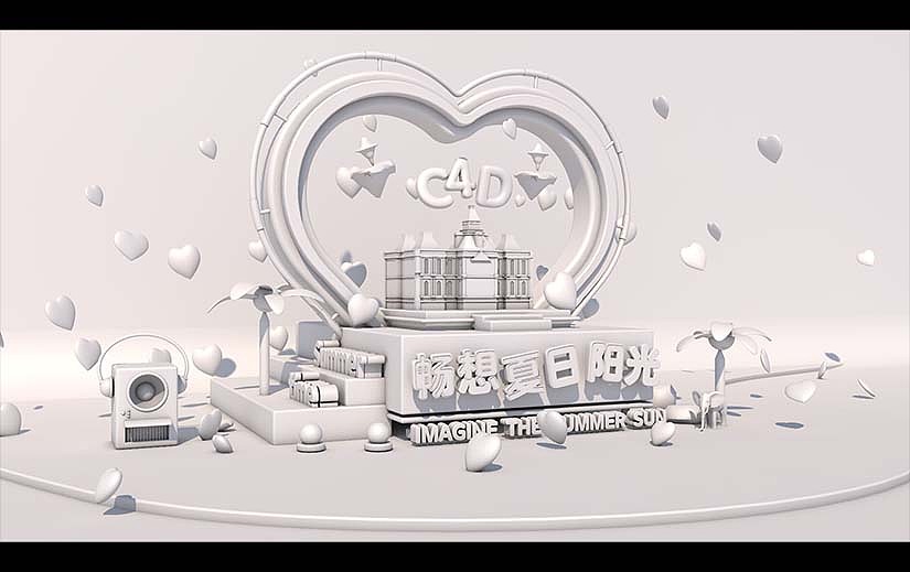 一波C4D海報(bào)（圖ZMTg5MzAwMDI4） - 海報(bào) - 站酷設(shè)計(jì)師熙攘小鎮(zhèn)y原創(chuàng)素材 - 站酷ZCOOL