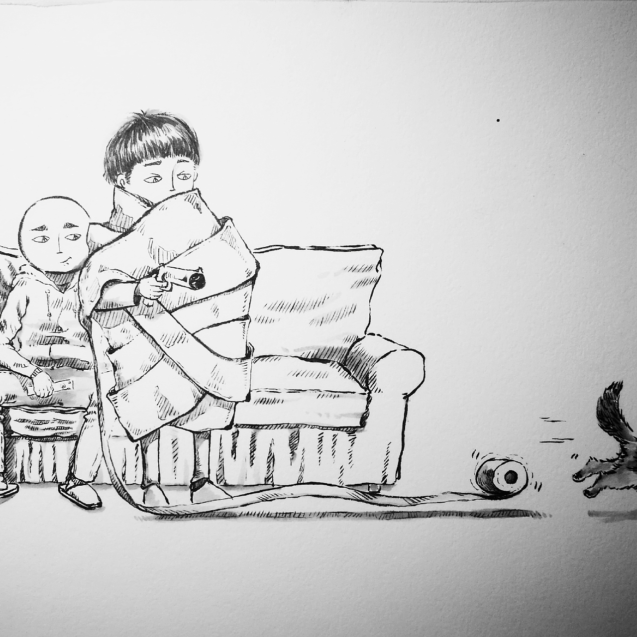 个人手绘作品-原创小漫画