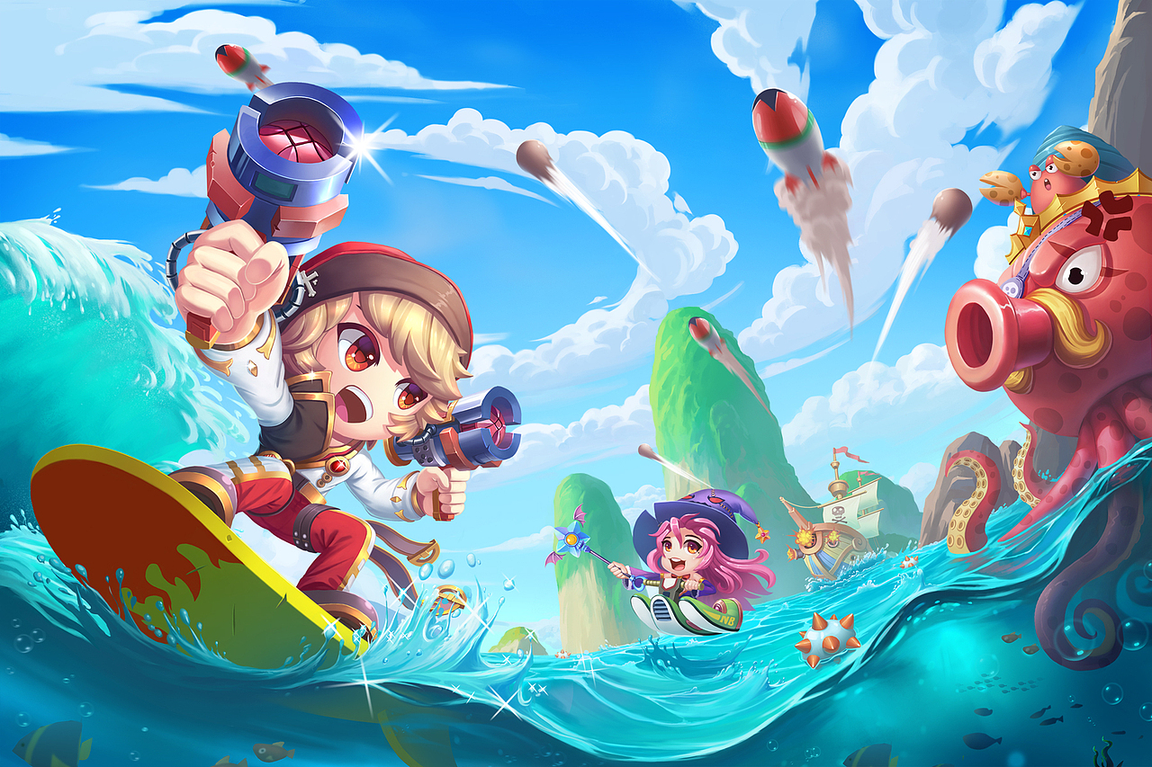 作品集（图ZMTEwMTQxMzky） - 游戏原画 - 站酷设计师斗牛撞树原创素材 - 站酷ZCOOL