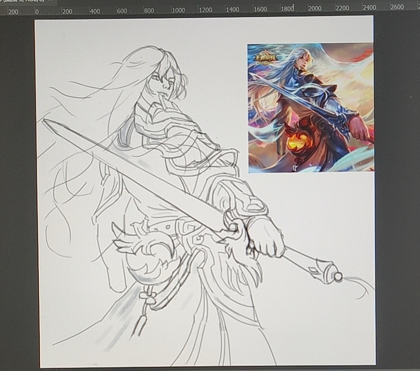 板绘 李白凤求凰