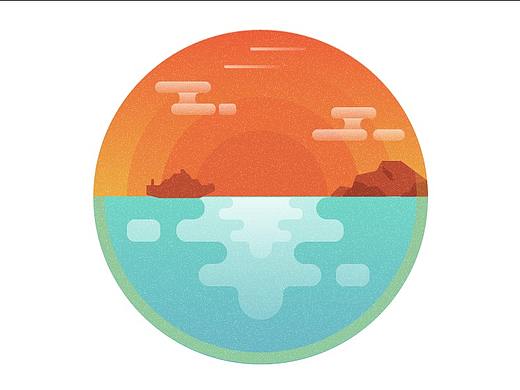 黃昏顆粒插畫臨?。▊€人主頁-ZMjQyMTAyOTI=） - 創(chuàng)作習作 - 站酷設計師胖紙周原創(chuàng)素材 - 站酷ZCOOL