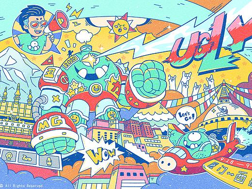 UGLY&墨鱼仙森 西藏之旅插画