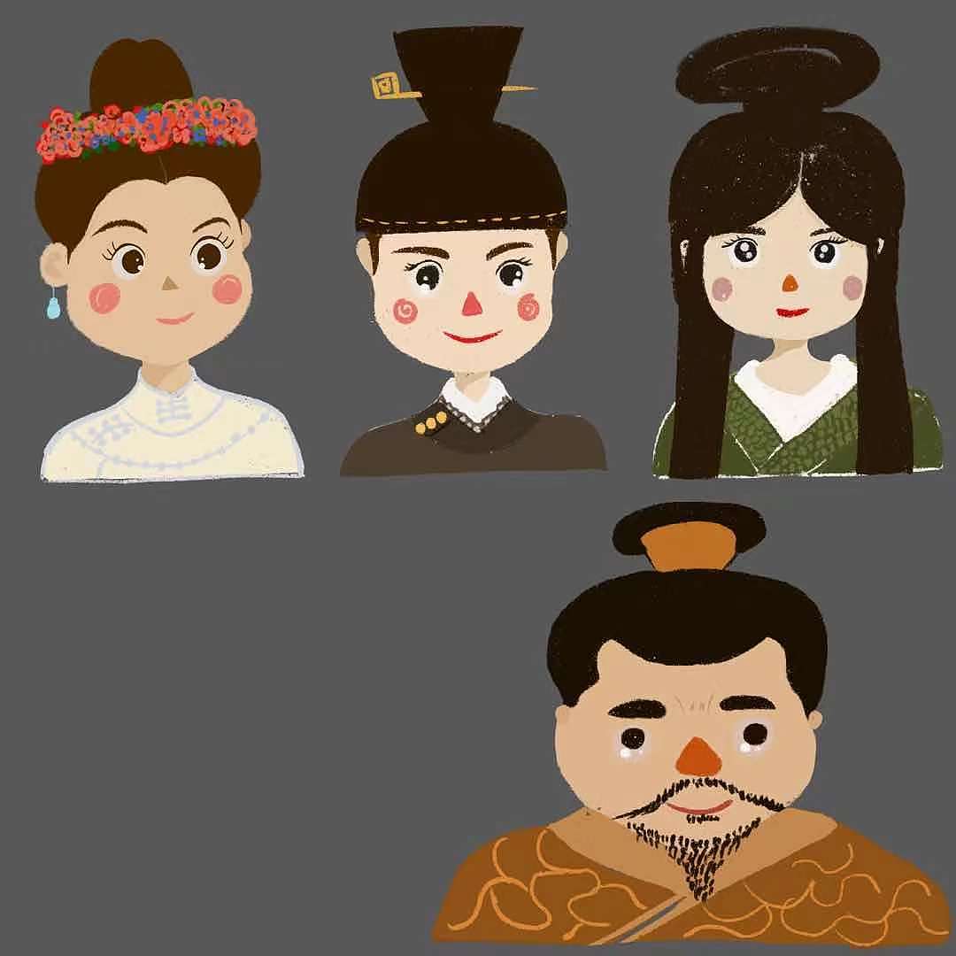 临摹的那些小头像（图ZMjYxNzAxODgw） - 儿童插画 - 站酷设计师西柚丫头原创素材 - 站酷ZCOOL