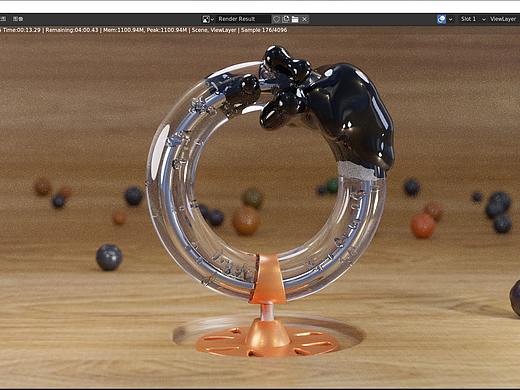 blender融球制作的毒液特效