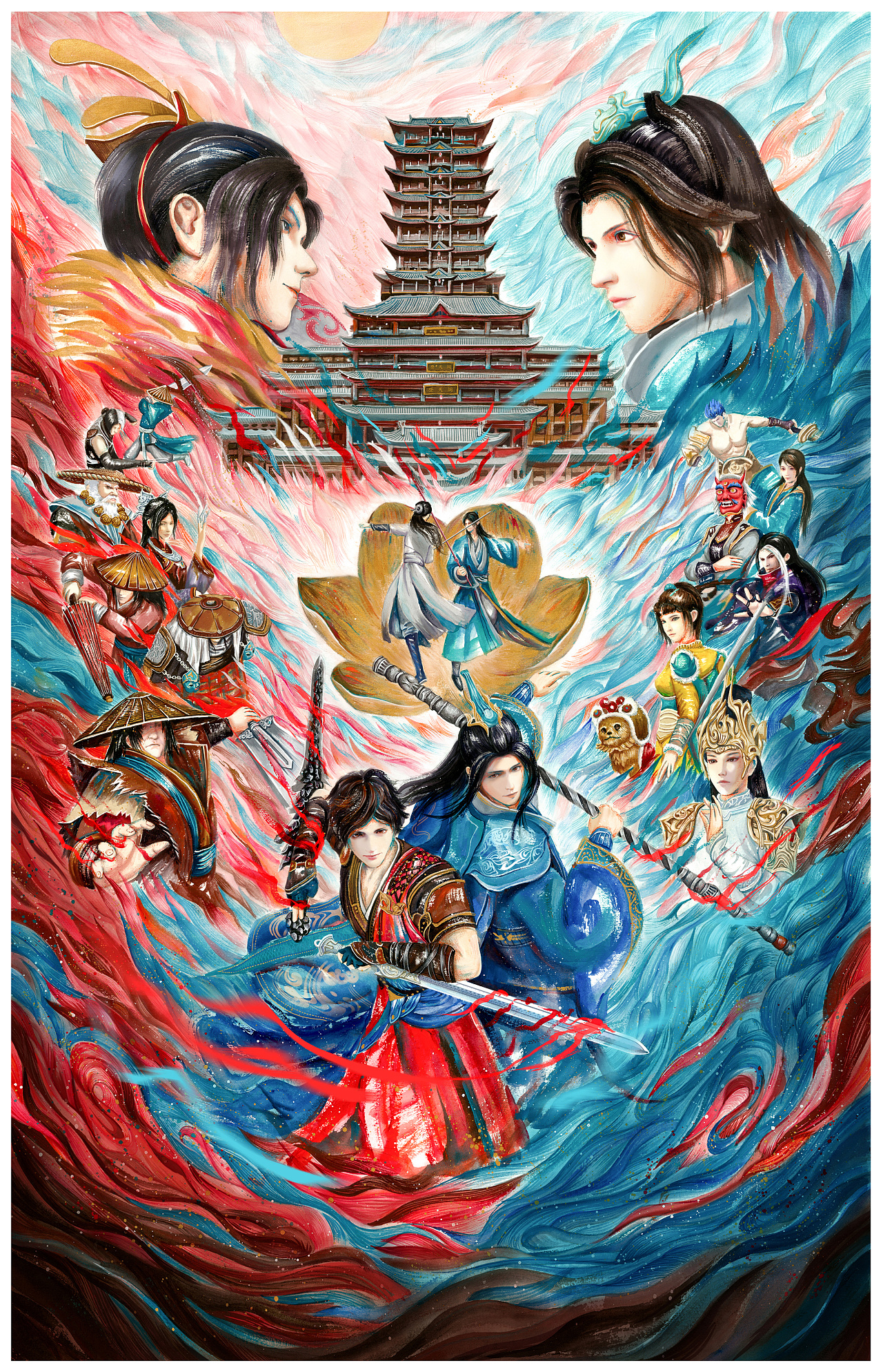 少年歌行手绘海报|插画|商业插画|bian琛雯 - 原创作品 - 站酷 (zcool