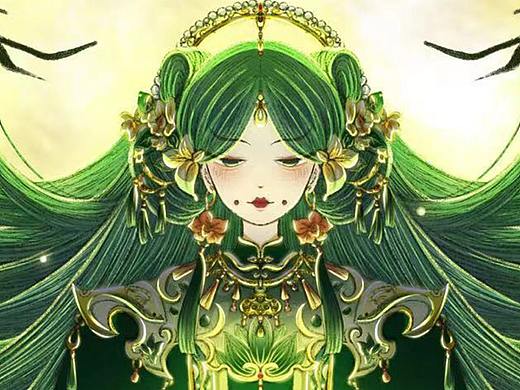 植物滋养 东方之美—原创国风插画海报