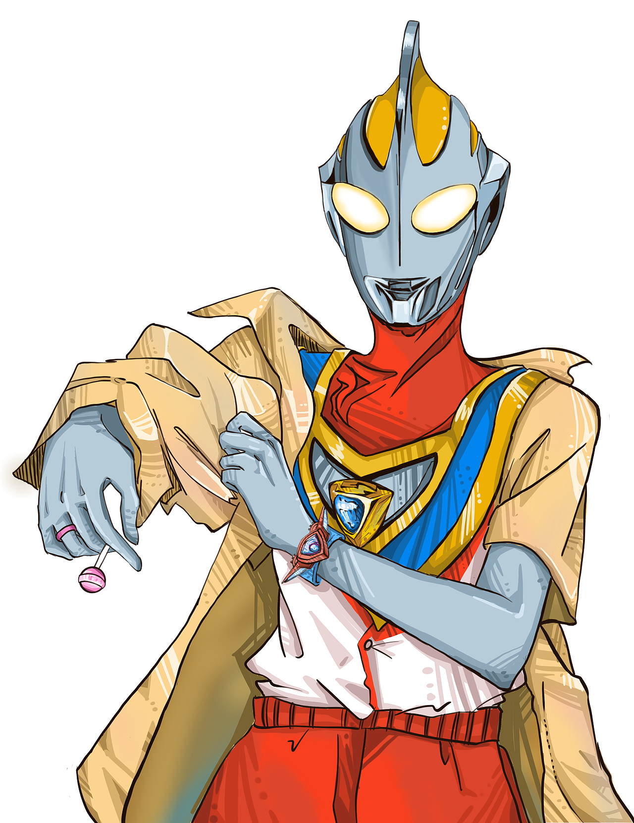 奥特曼创意插画