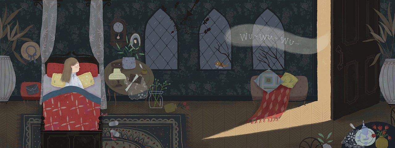 《秘密花园》绘本插画