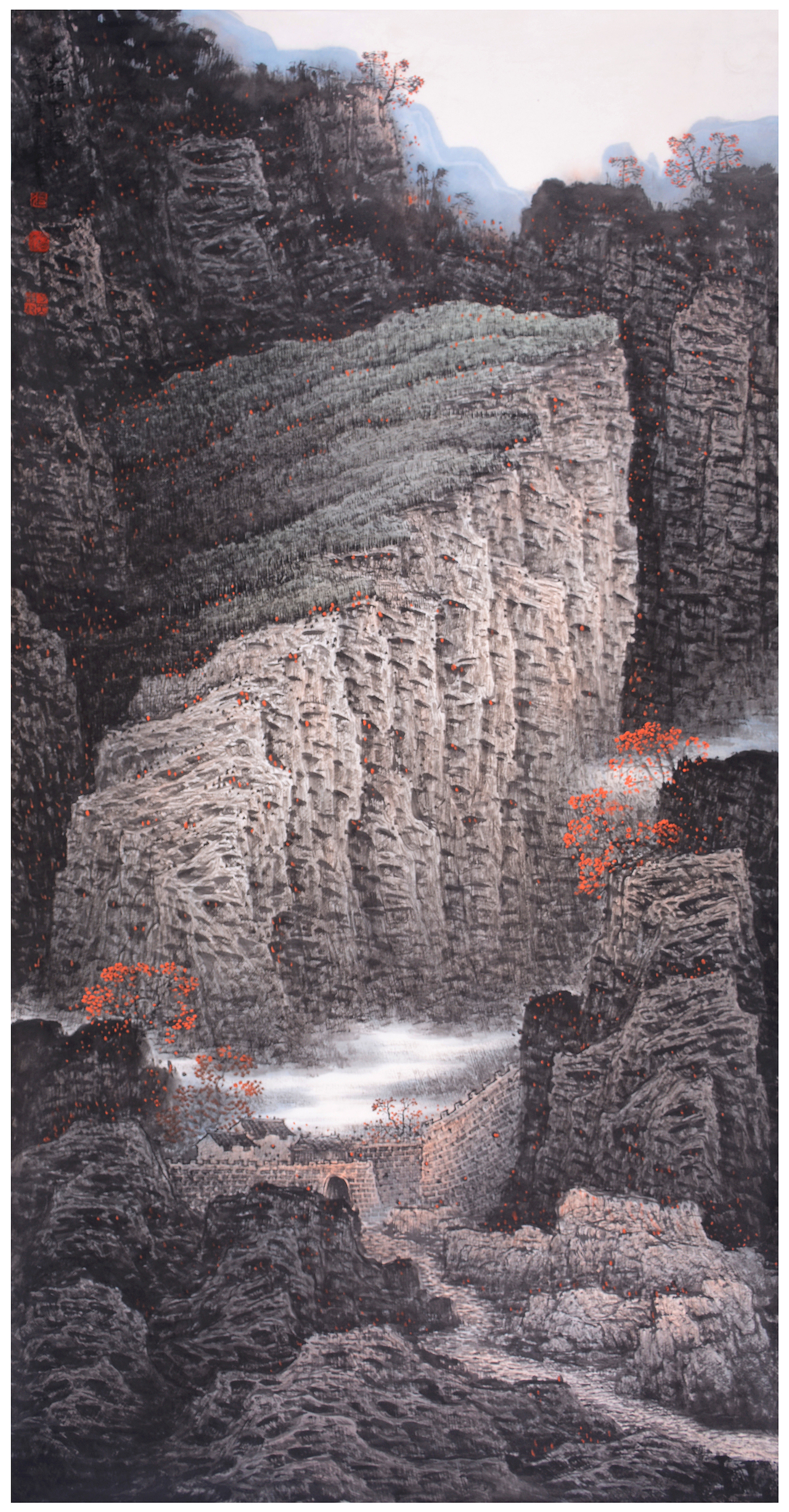 中国山水名家张月岗老师秋季个展作品展示