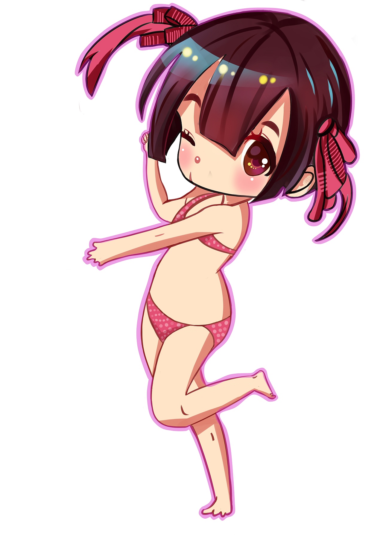 穿比基尼的女孩