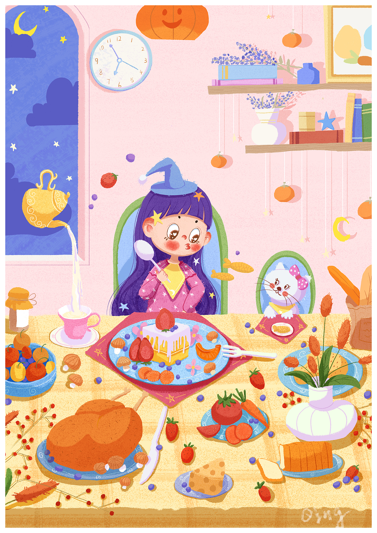 魔女日常（图ZMjcwMzU1ODQ0） - 儿童插画 - 站酷设计师QING青qing原创素材 - 站酷ZCOOL