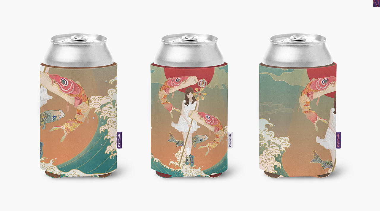 锦鲤少女.水龙吟（图ZMjIyMDIxODAw） - 商业插画 - 站酷设计师馥芮诗原创素材 - 站酷ZCOOL