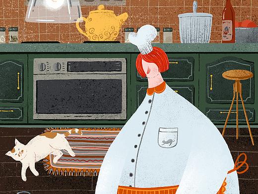 杂志封面 - 厨房小景