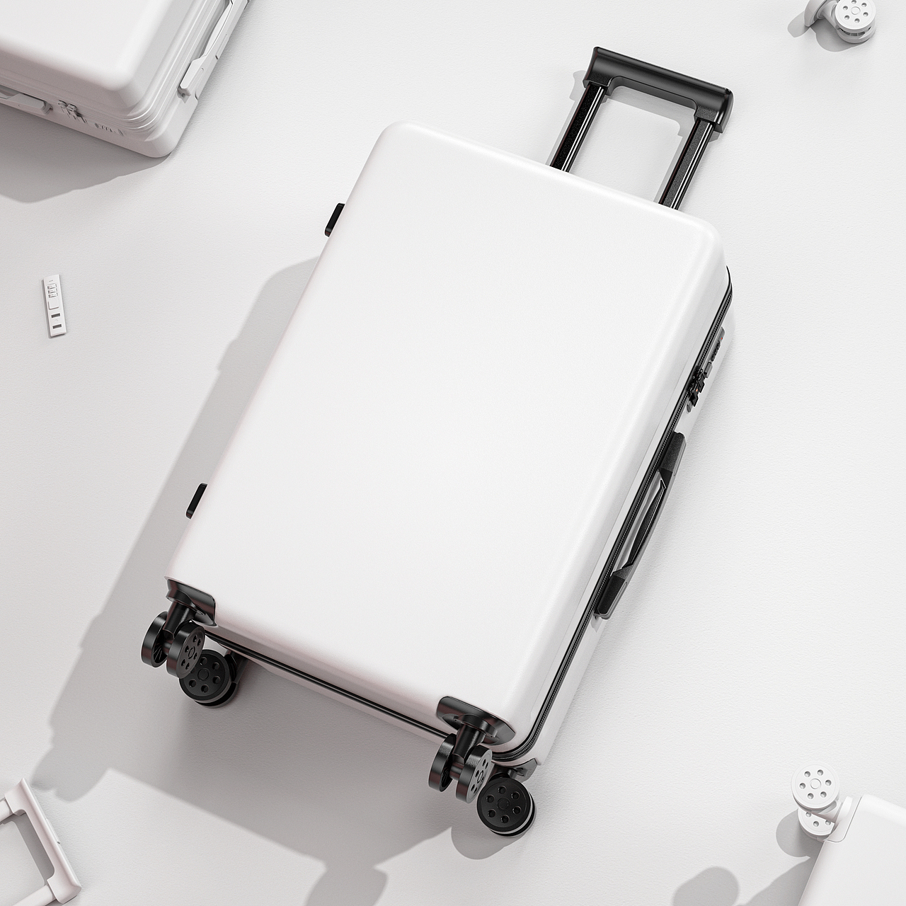 车载支架/数据线/行李箱/ 场景渲染合集