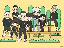 團隊人物插畫