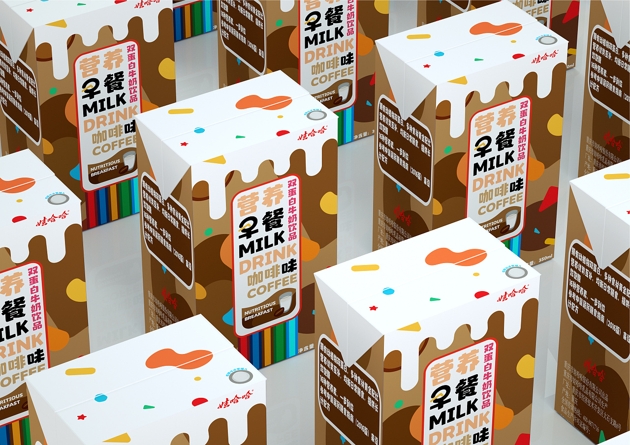 娃哈哈 早餐奶包装设计