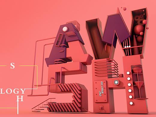 C4D机械字母场景（个人主页-ZMzEyNTMzNzY=） - 场景 - 站酷设计师CenterLee原创素材 - 站酷ZCOOL