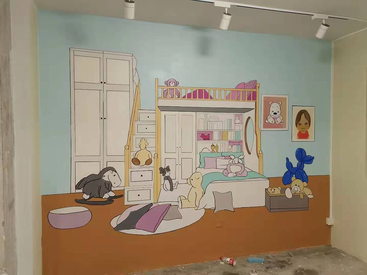 虚拟家具彩绘设计加落地