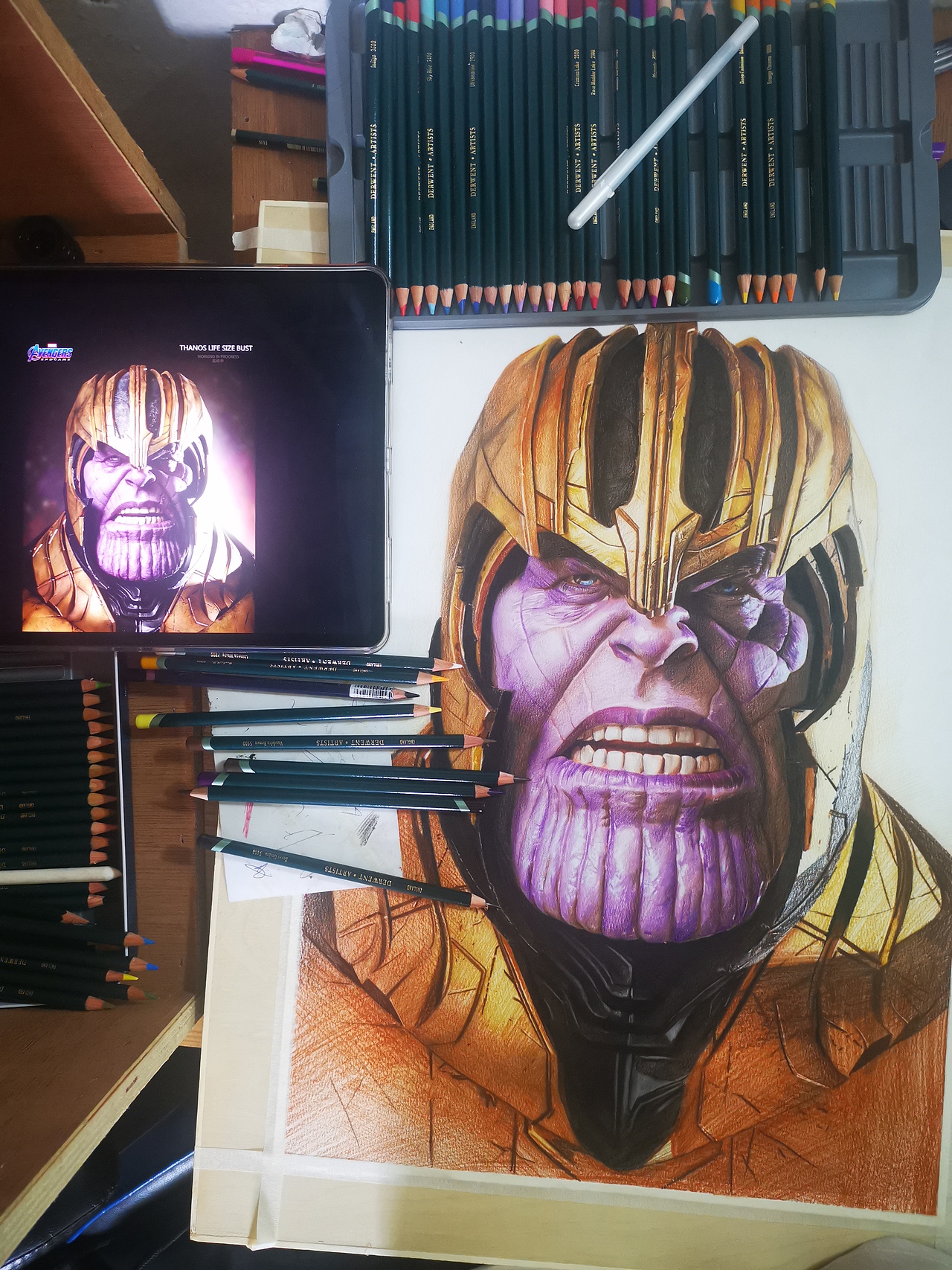 灭霸|纯艺术|绘画|苏宜玖_原创作品-站酷zcool