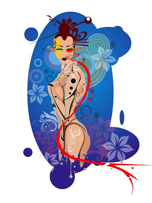 我的機器人女友（圖ZMjA1MTUzMg==） - 新銳潮流插畫 - 站酷設計師藝中人原創(chuàng)素材 - 站酷ZCOOL