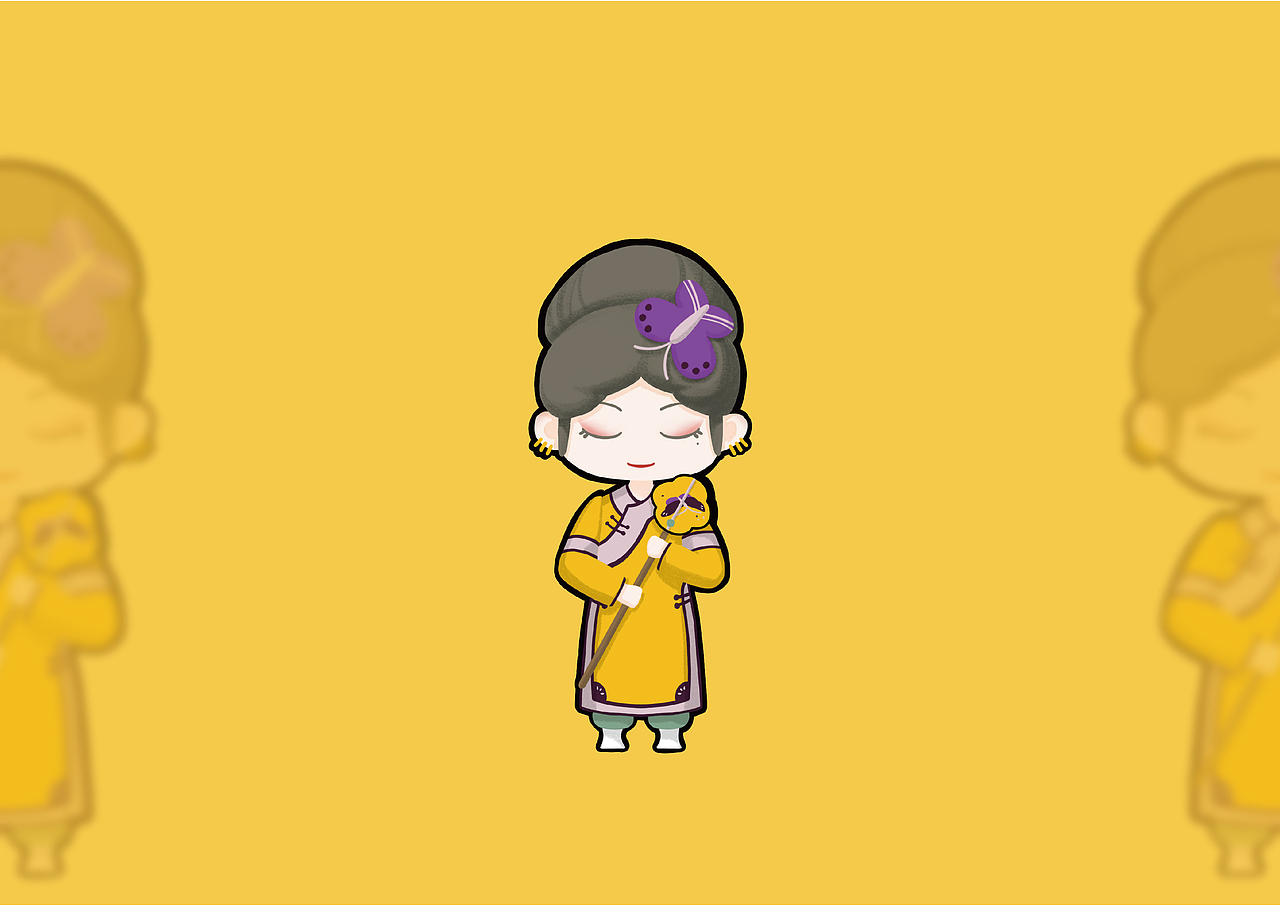 若来-扇美人（图ZMjE2NDk2MTE2） - IP形象 - 站酷设计师宇宙土鸡蛋原创素材 - 站酷ZCOOL