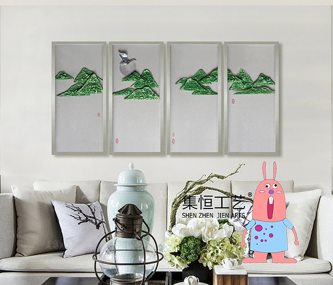 集恒工艺#实物画#装饰画#