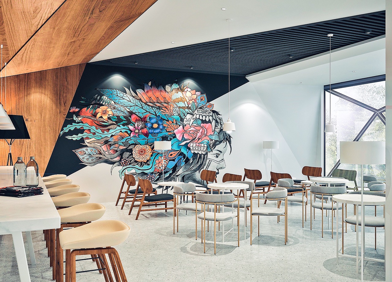 己菏咖啡厅设计（图ZMTU4ODc0ODQw） - 家装设计 - 站酷设计师吴嵘恩原创素材 - 站酷ZCOOL