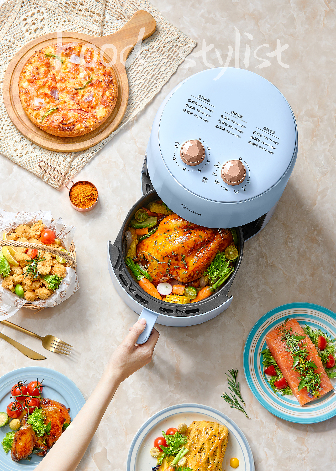 空气炸锅食物造型（图ZMzU1OTA3NDMy） - 产品摄影 - 站酷设计师食品造型师乐乐原创素材 - 站酷ZCOOL