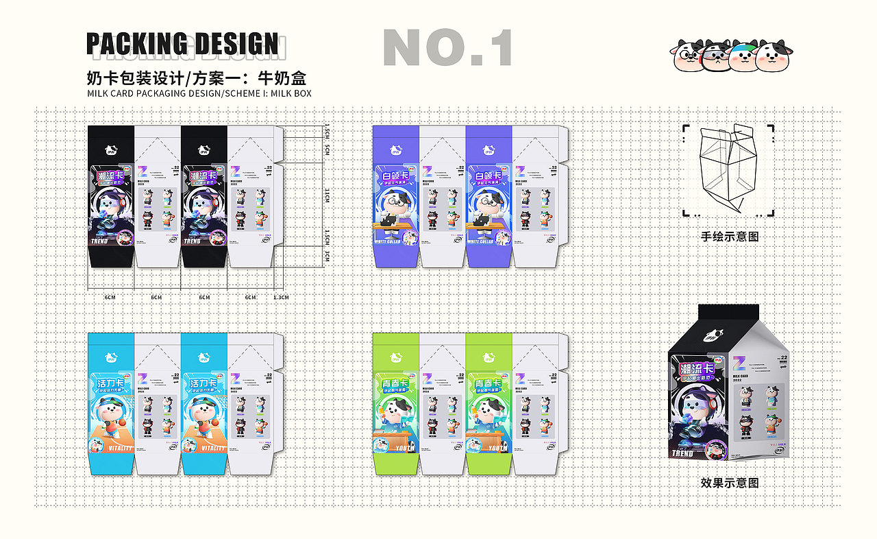 伊利奶卡设计方案(IP+主KV+包装设计)