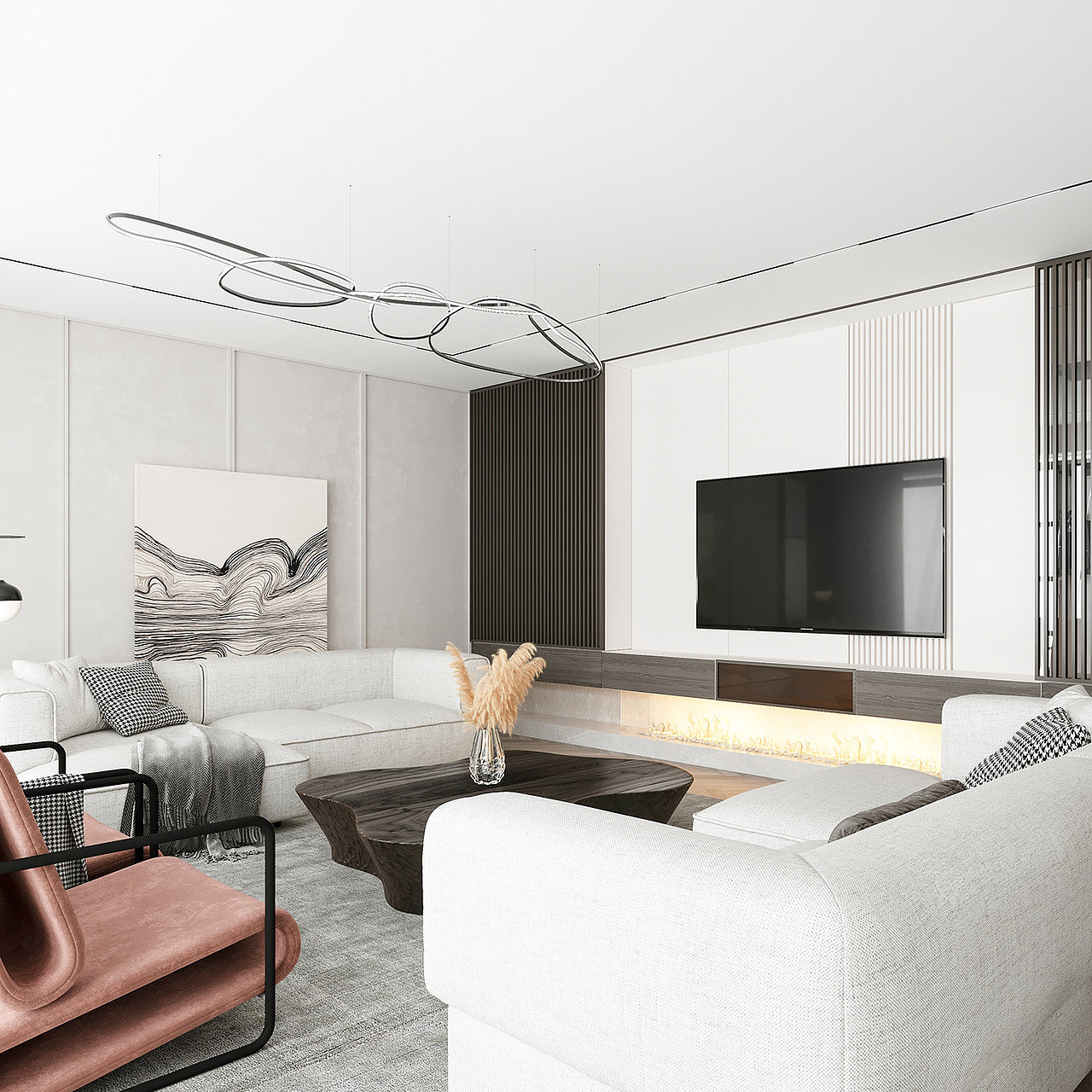 白色简约空间设计 温润细腻!