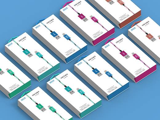 数据线彩卡包装