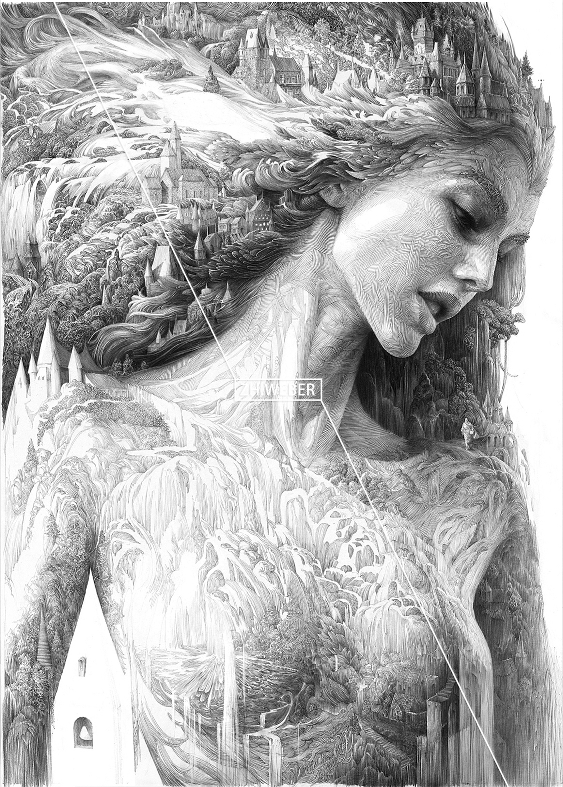 溪山行旅（图ZMzY2Mzc0NTEy） - 绘画 - 站酷设计师zhangweber原创素材 - 站酷ZCOOL