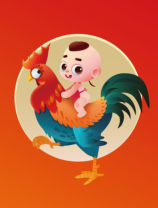 鸡年画鸡  新年快乐!