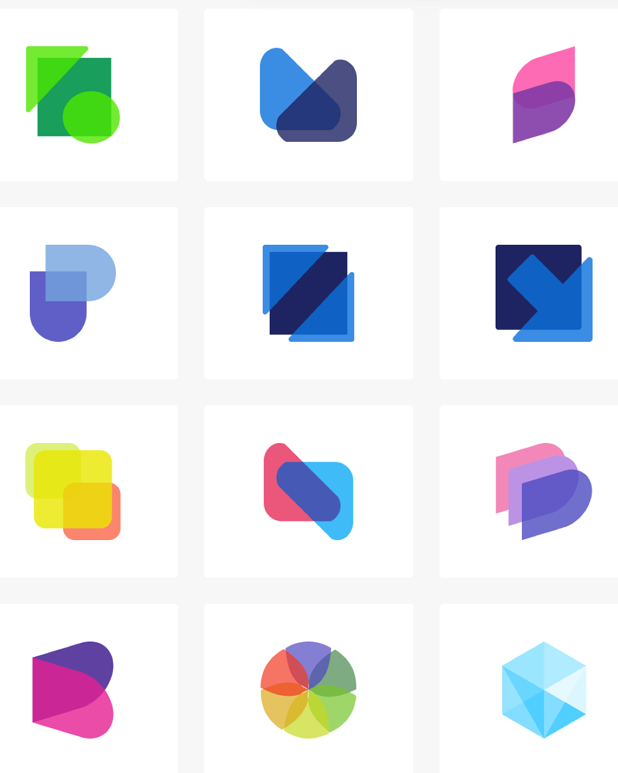 免费素材| 流行双色渐变logo素材合集免费下载|平面|logo|logo神器