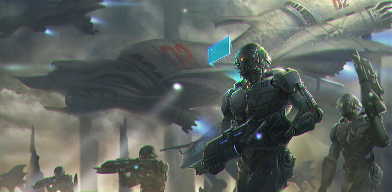 中国未来军队（图ZNjA4NTc5NDA=） - 商业插画 - 站酷设计师后灼君原创素材 - 站酷ZCOOL