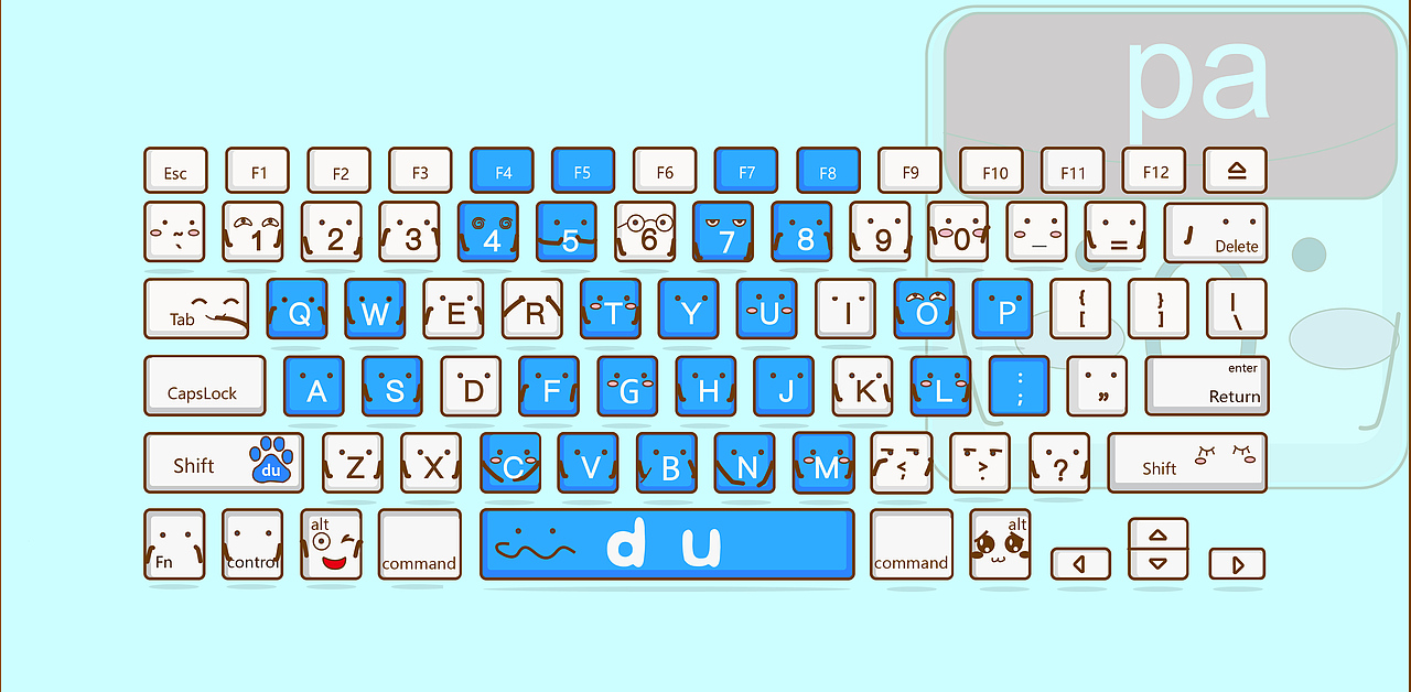 百度输入法线下产品『键盘贴』