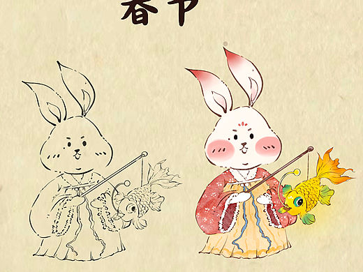 兔子Ip 設(shè)計(jì)（個(gè)人主頁-ZNjg0OTUxMTY=） - 創(chuàng)作習(xí)作 - 站酷設(shè)計(jì)師a叮當(dāng)a原創(chuàng)素材 - 站酷ZCOOL