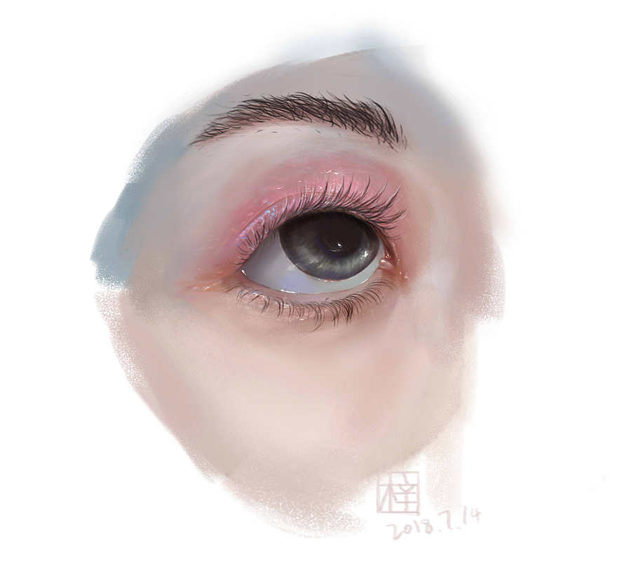 原创作品:摸个眼睛