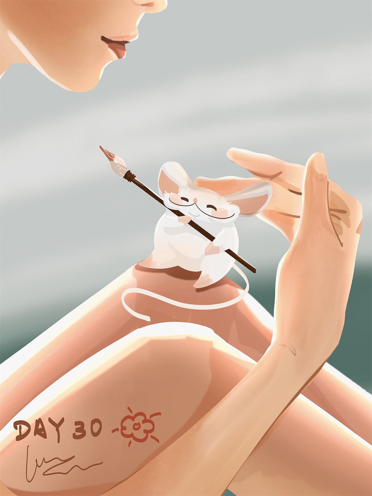 60Days 色彩速涂 | 胖白鼠的日常