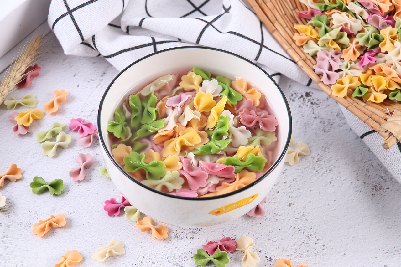 B06粮油米面\C05-米面杂粮\V62彩色蝴蝶面