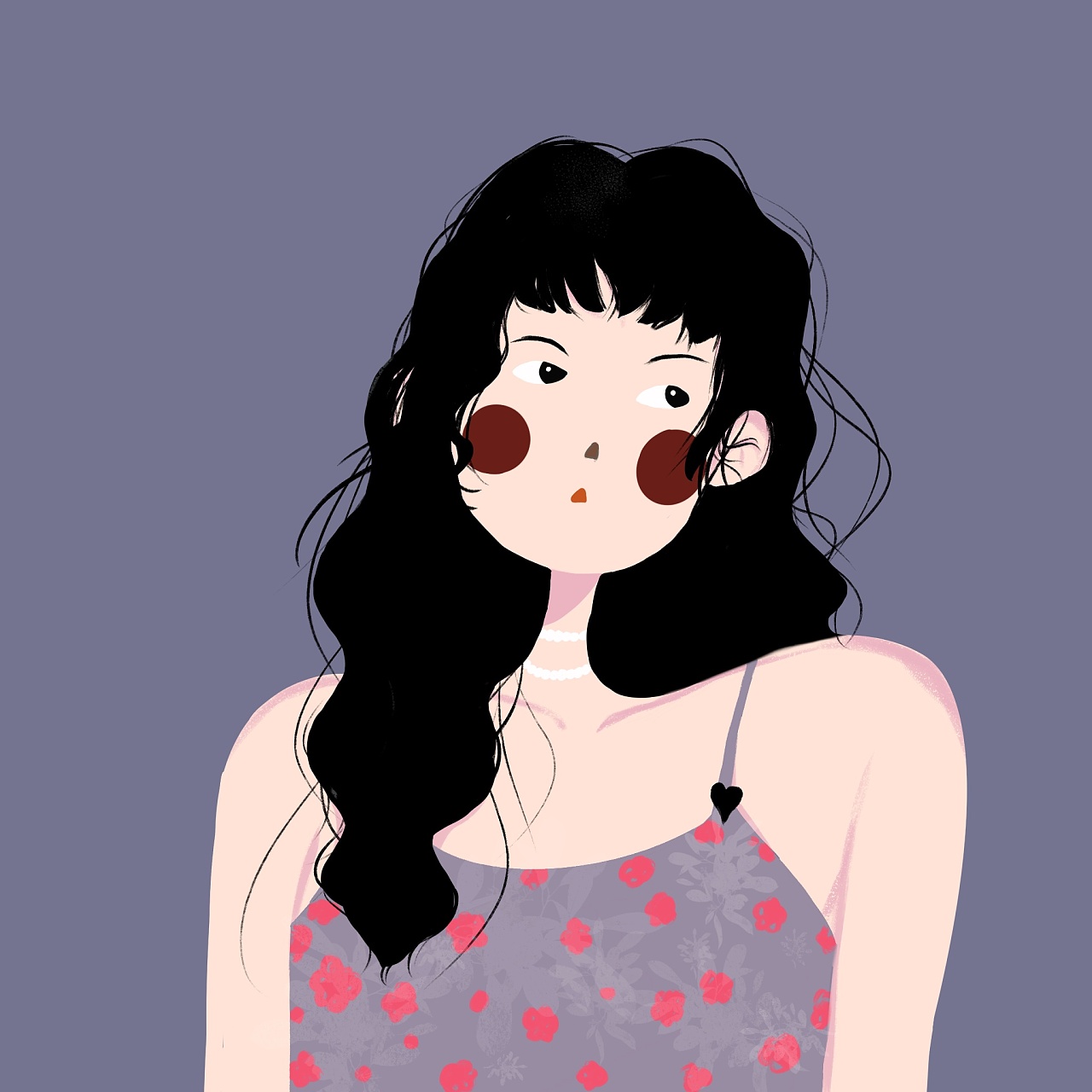 简约风头像插画