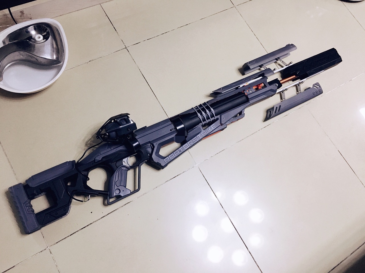 阳电子破坏炮 nerf raptor strike 喷涂改造