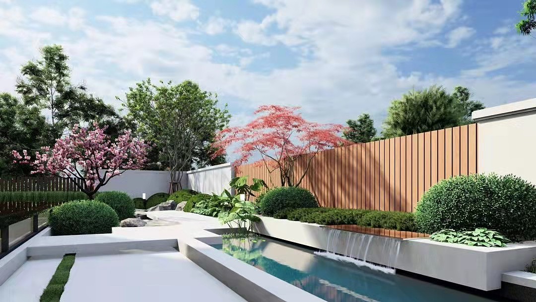 室外花园效果图