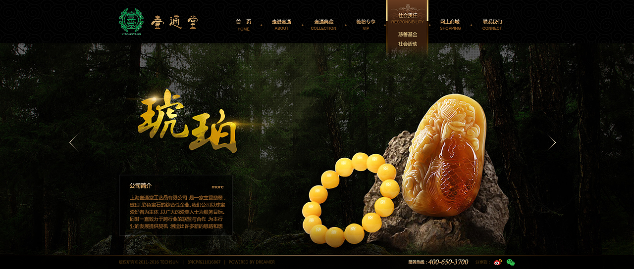 壹通堂珠宝 网站（图ZMTU0OTA1MTI=） - 企业官网 - 站酷设计师花生酱LIQ原创素材 - 站酷ZCOOL