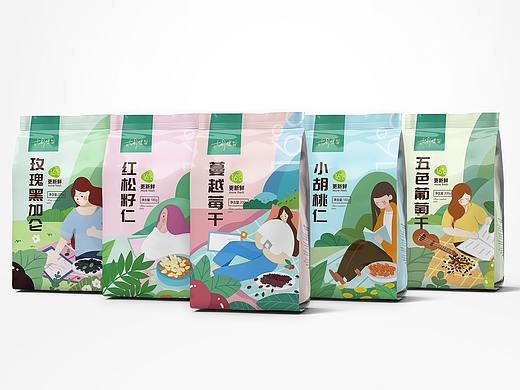 七月唯谷坚果包装设计