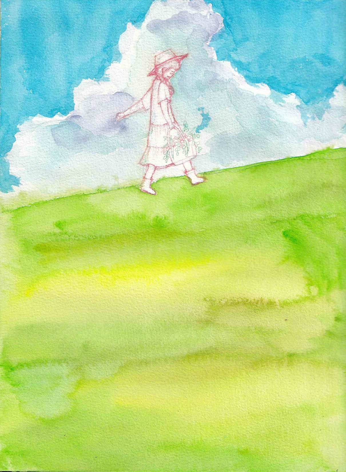 春天风景插画《春风十里》